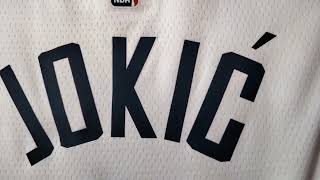 Баскетбольна форма 2022-23 Nike NBA Denver Nuggets №15 Nikola Jokic White Print