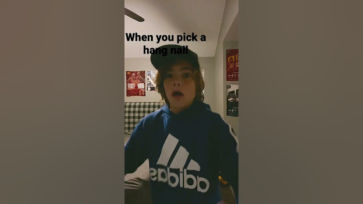 When you pick a hang nail 💀