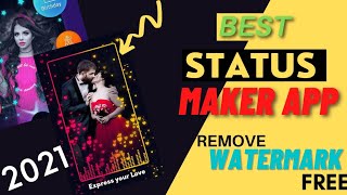 🔥Best Status maker app /Remove Watermark Free⚡\\ Status making app \\ Professional status maker app/ screenshot 5