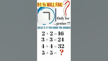 Only Genius Can Solve this Maths Challenge #maths #mathshorts #mathschallenge