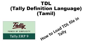 Tally TDL Introduction