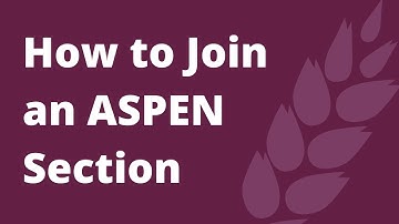How to Join an ASPEN Section