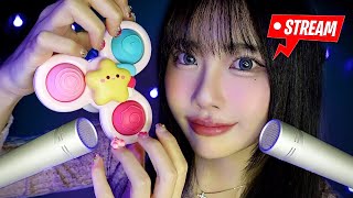 ASMR｜ゾクゾクトリガーとささやき雑談💤(2.5時間くらい)
