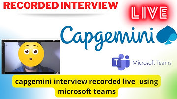 Capgemini interview live opgenomen met Microsoft Teams #capgeminiinterview #liveinterview