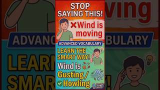 Advance wind vocabulary...."Wind is moving"🌬️ #Shorts #English #dailyuseenglish #englishgrammar #
