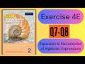 Exercise 4E Q7 &amp; Q8 Think New Syllabus Mathematics 8th Edition Solutions Book 2 | NSM Ex 4E Q7-8
