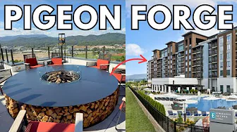 NEW Embassy Suites by Hilton Pigeon Forge Resort Tour | Rooms, Pool, Rooftop Patio & More!