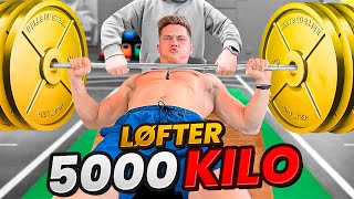 Løfter 5000kg bænkpress - 5000 subs special