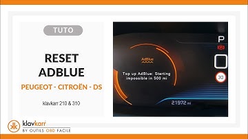 [TUTO] Reset Adblue warning light PEUGEOT-CITROËN-DS