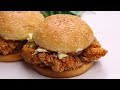 Zinger Burger KFC Style,Crispy Chicken Burger By Recipes Of The World