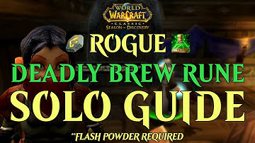 Rogue SOLO Guide  |  Deadly Brew Rune  |  WoW Seasons of Discovery