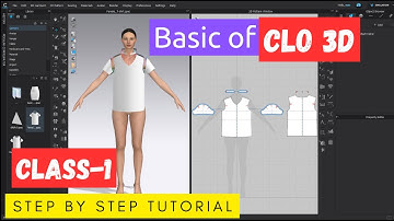 How to make basic pattern in Clo 3D/ Basic tools Navigation/ Class -1/ Clo 3D Course for Beginners