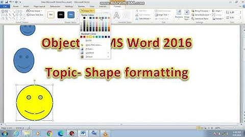 Shape Formatting | How to insert and format shape in Ms. Word | #Insertingshape #Formattingshape