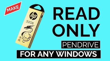 How to make USB Pendrive  Read Only  For any Computer | readonly pendrive create all windows 2024