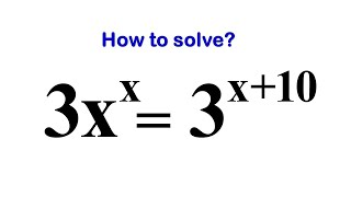 Math Olympiad Problem | Nice Exponential Equation | Math Olympiad Training