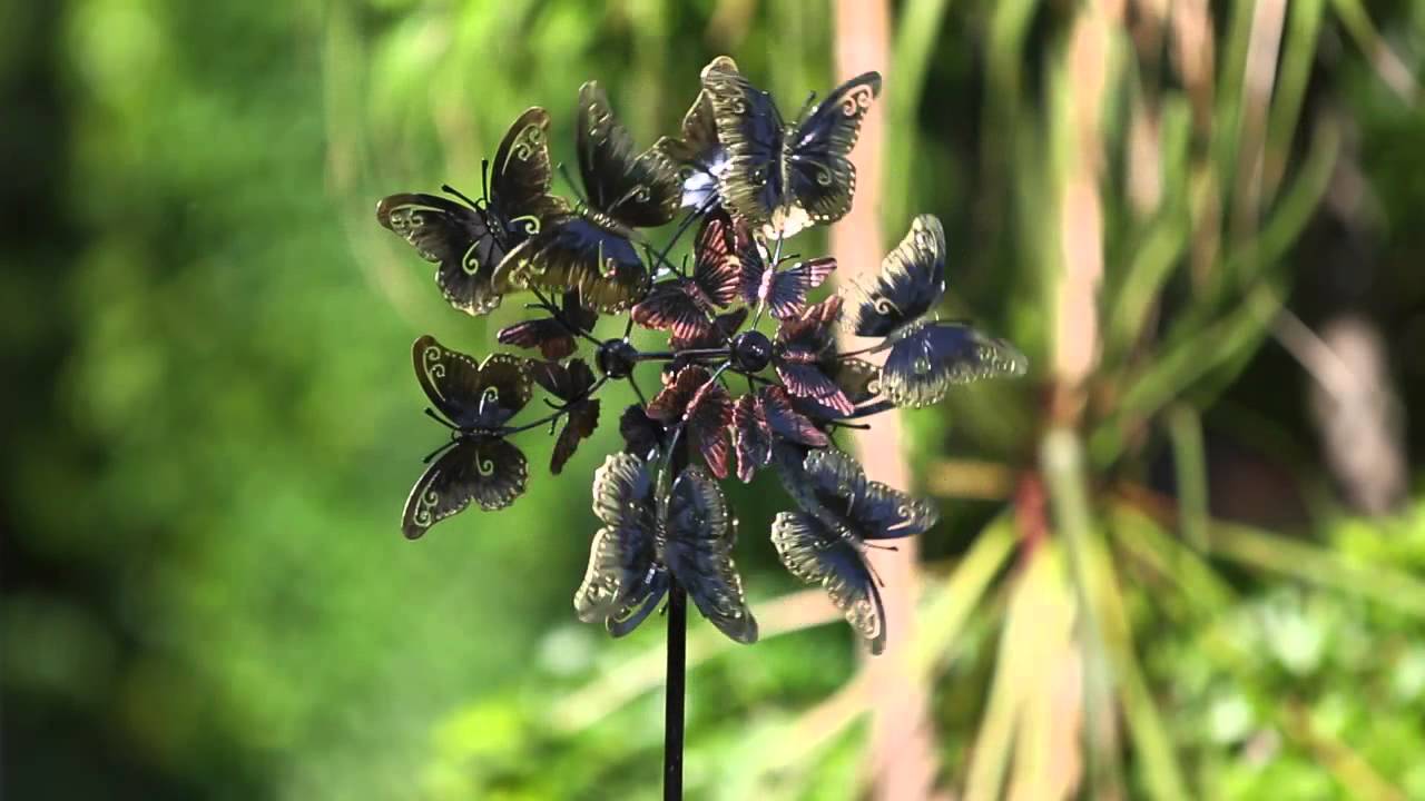 Twirling Butterflies Garden Stake Topper (47M274) from