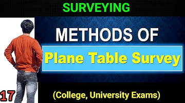 Methods of Plane Table Surveying ||  surveying civil rgpv basic civil Engineering rgpv ||
