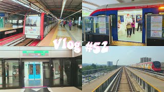 Vlog #52 | Train Vlog🚇 | Riding all rail services by RapidKL | LRT | MRT (KG PY Line)
