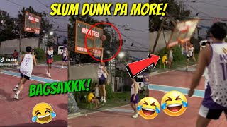 Pinoy funny memes, Funny videos| Yung gigil ka sa laro slum dunk mo subrang lakas bagsak Ang board