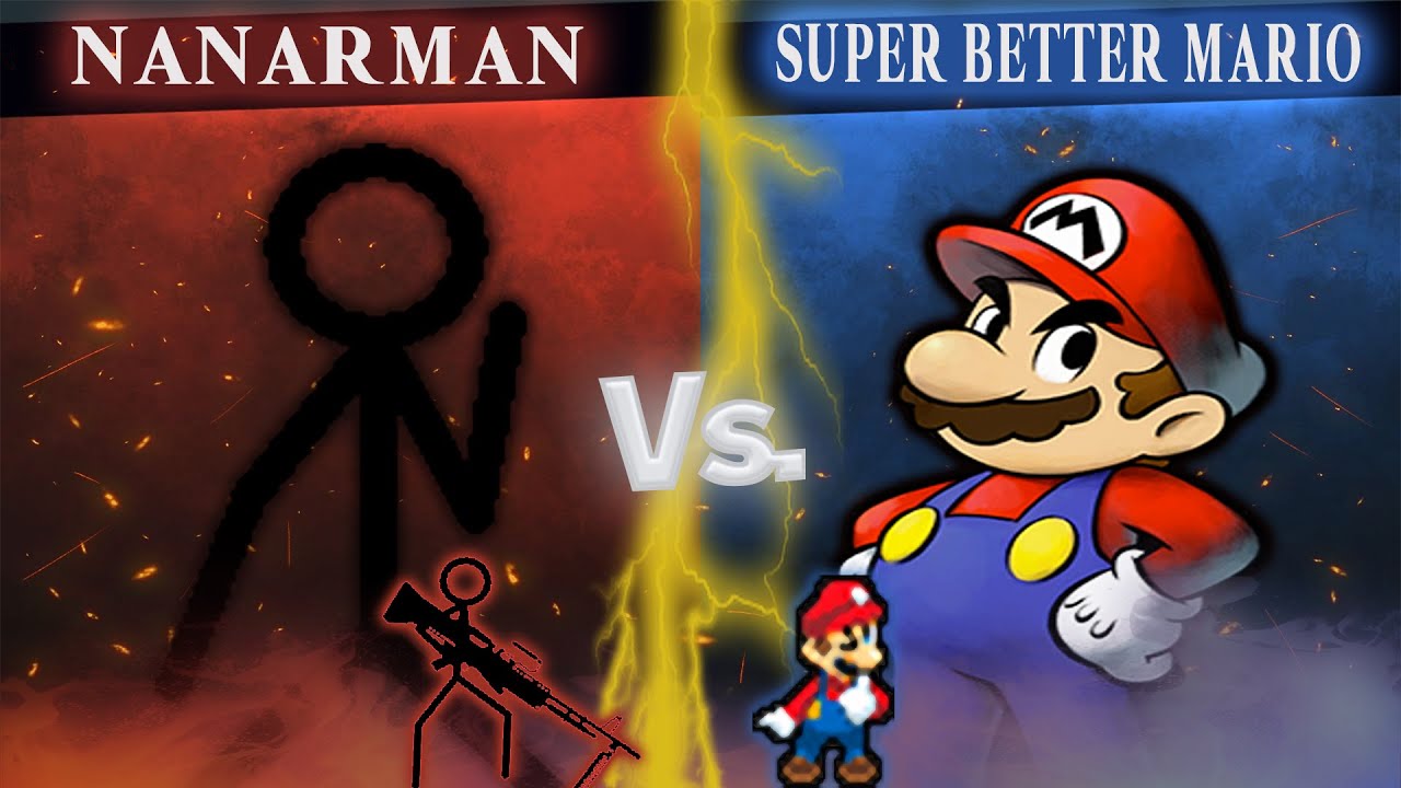 [MUGEN] AI BATTLE - Nanarman vs Super Better Mario