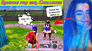 THIS RANDOM PRO GIRL M416 Challenge me 😱 | Against Pro girl 1v1 M416 🥵 @Gaming_nikola