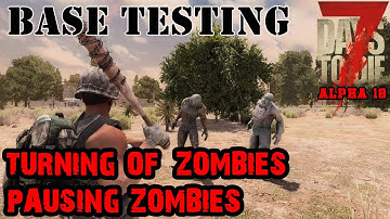 7 Days To Die | Turning Off Zombie A.I. | Debug Mode | Pausing Zombies