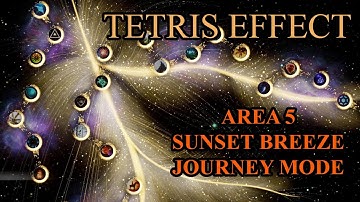 PS4 TETRIS EFFECT - AREA 5 SUNSET BREEZE JOURNEY MODE