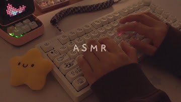 [Cozy ASMR] 2h typing on 5 different keyboards ☁️