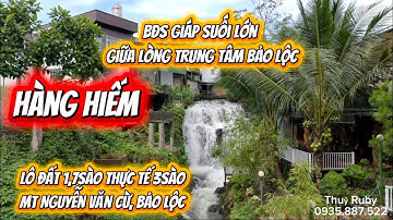(496) Hàng hiếm 1,7sào Giáp suối lớn ngay trung tâm Bảo Lộc! Thực tế 3sào, MT Nguyễn Văn Cừ