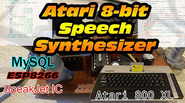 Atari 8-bit Speech Synthesizer with ESP8266, MySQL, and the SpeakJet IC