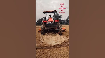 Kubota 5502 tractor performance on 10 foot Rotavator🚜🚜