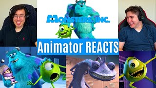 REACTING to *Monsters Inc.* THIS MOVIE IS SO FUNNY (Movie Commentary) Animator Reacts