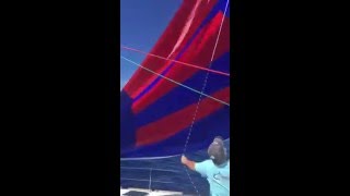 Spinnaker Training Aboard the New Zuri During Her Atlantic Crossing