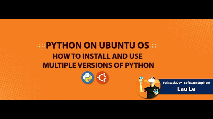 Hướng dẫn cài đặt python trên ubuntu