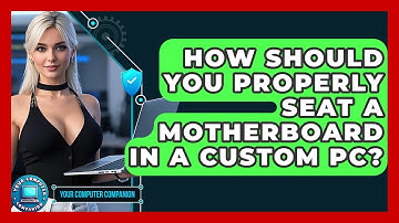 How Should You Properly Seat A Motherboard In A Custom PC? - Your Computer Companion