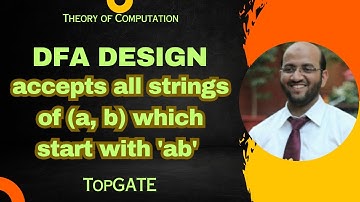 DFA-ontwerp | Accepteert alle strings van (a, b) beginnend met 