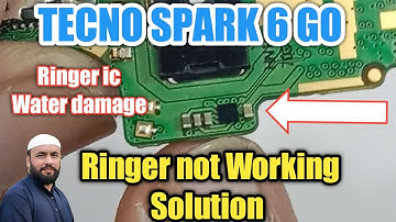 Tecno spark 6 go speaker problem solution / Tecno spark ringer ic / Saad Mobiles Chiniot
