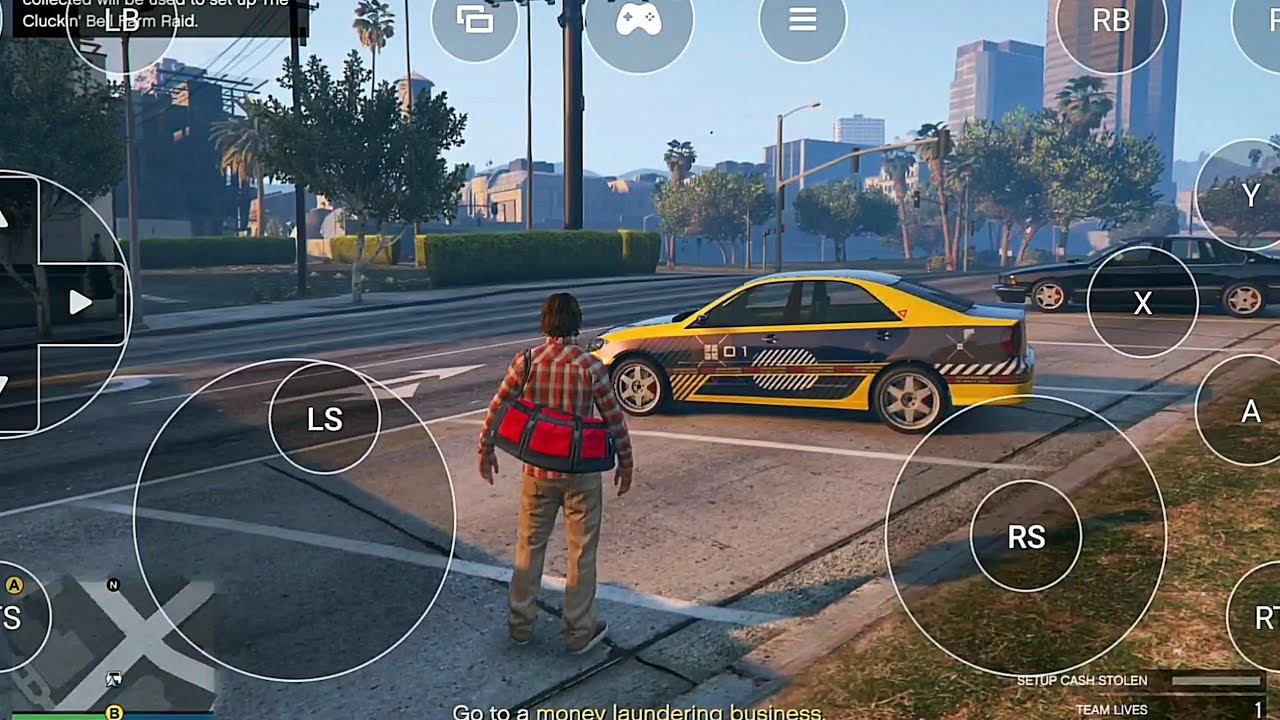 GTA 5 ONLINE ANDROID GAMEPLAY BOOSTEROID CLOUDGAMING [MISSION GAMEPLAY
