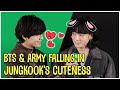 Bts  army falling in jungkooks cuteness