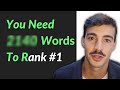 You Need ____ Words To Rank #1 on Google