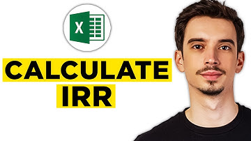 How To Calculate IRR in Excel (2025) - Microsoft Excel Tutorial