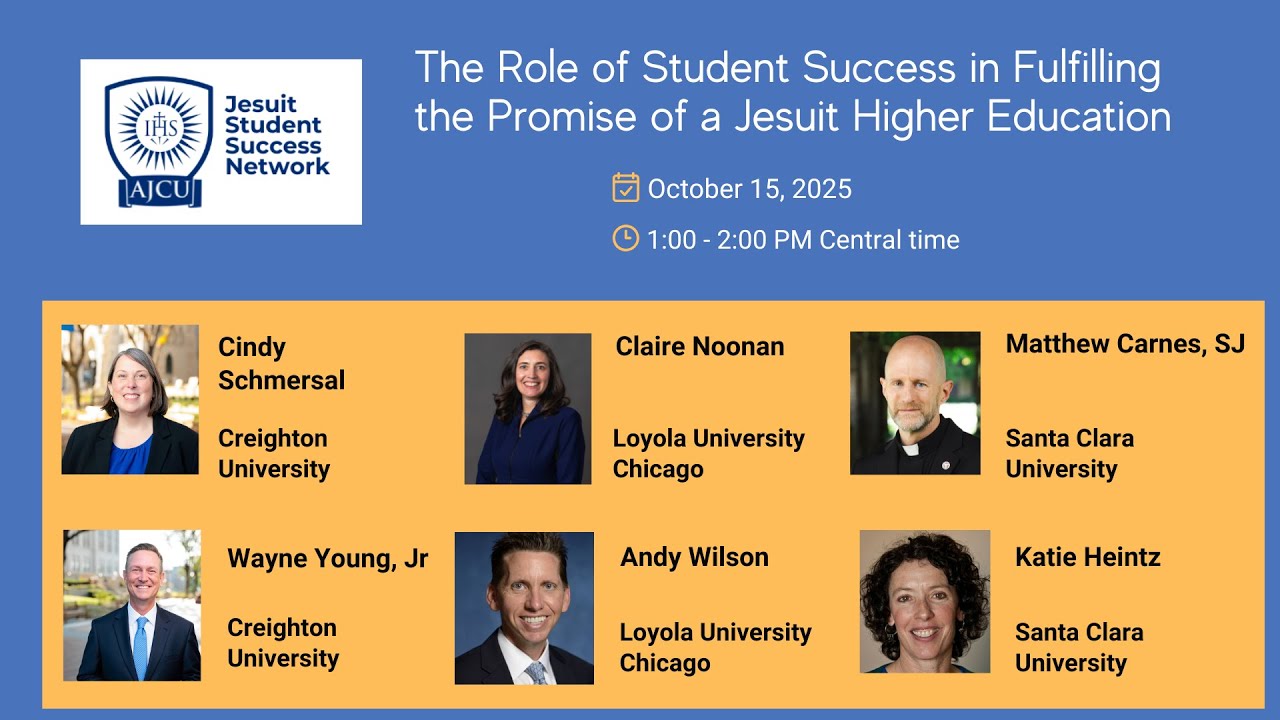 Jssn JSSN Webinar: Fulfilling the Promise of Jesuit Higher Education - YouTube