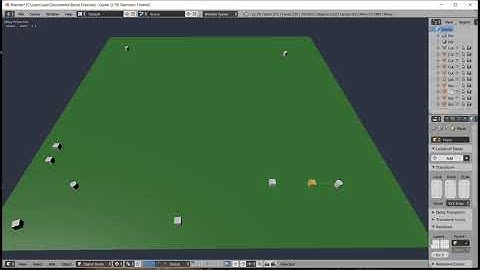 Blender 2.79 BGE Test - AI Obejcts Follow the Leader