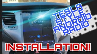 #2017tucson #hyundaitucson #tucson TESLA STYLE ANDROID RADIO INSTALLATION 2017 HYUNDAI TUCSON screenshot 1