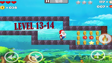 Super Santa Claus Jump & Run Level 13-14 Mobile Game