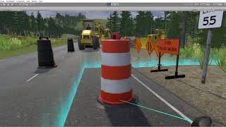 Placing objects in interactive VR Workzone