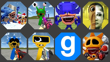 All Sprunki In Nextbot In Playground Mod, Nextbot In Backroom Shooter, Sandbox In Space