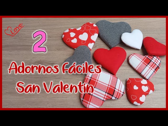 CORAZONES PARA SAN VALENTÍN 2023 - Económicas ideas para decorar - Crafts  for Valentine's Day 2023 