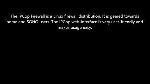 Download IPCop Firewall Here! Firewall Software
