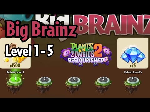 Plants vs Zombies 2: Reflourished | Thymed Event: Big Brainz